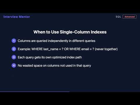 Composite vs Single-Column Indexes: When to Use Each