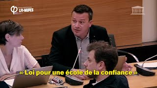 « Loi pour une école de la confiance » de Jean-Michel Blanquer pour détruire l'école publique