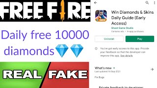 Win Diamonds & Skins Daily Guide app real or fake | free diamonds | Garena free fire | Tech Lover DK screenshot 2