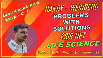 hardy-Weinberg equilibrium / CSIR NET Life Science : question practice 🔥🔥🔥 #evolution 
