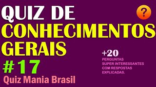 Quiz de Conhecimentos Gerais - Parte 2 #quizbr #quiz #quiztimer #quizt