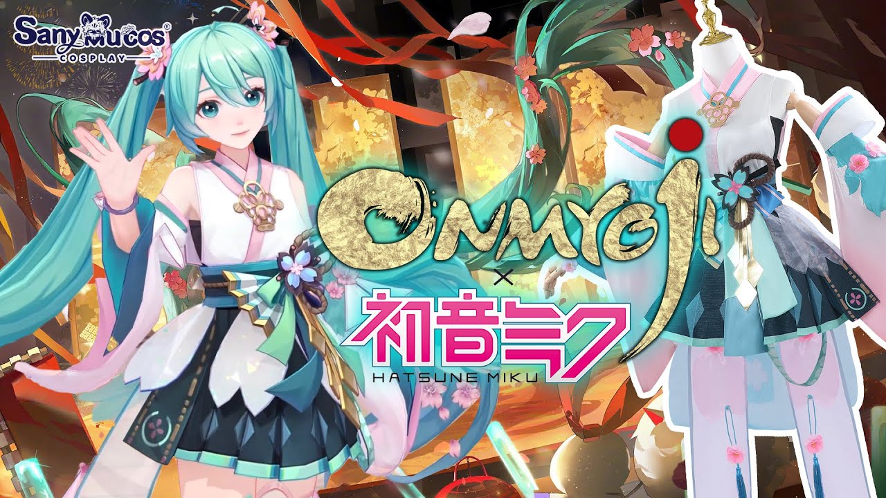 【SanyMuCos】Onmyoji x Hatsune Miku Cosplay Costume Plus Size Detail Show