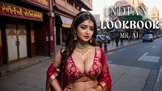 [4K] Ai Art Indian Lookbook Girl Al Art Video - Street View