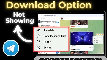 telegram desktop not showing download option