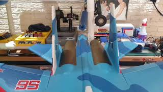 Eflite SU-30 flaperons setup with taileron mix on flap switch.