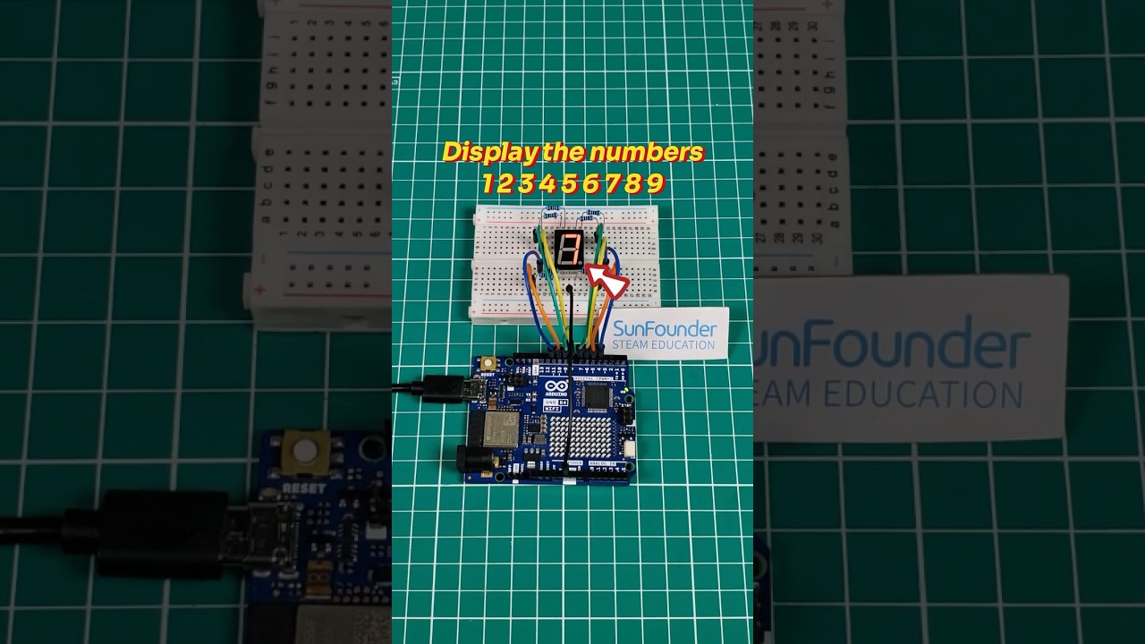 DIY Electronics: Building a 7-Segment Display with Arduino Uno! #diy #engineering #diy #stem #tech