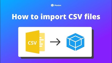 How to import CSV files to your dataset