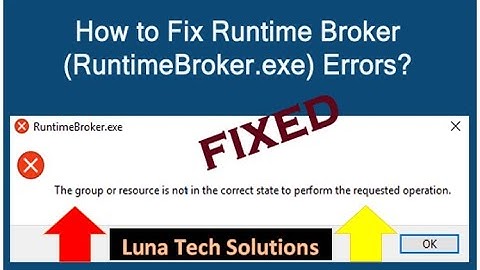 How to fix a runtime broker in Windows 10/11