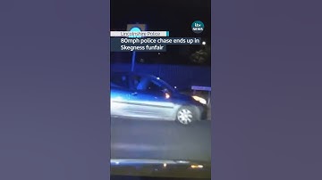 How did a police chase end in a funfair? #itvnews #news #lincolnshire #skegness