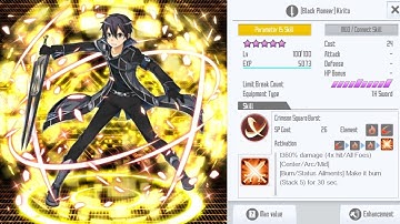 SAOIF Skill test - OG Black Pioneer Kirito (Kirito - Burst)