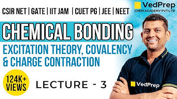 Chemical Bonding for CSIR NET/IIT JAM/GATE/JEE/NEET/DU & BHU | L-3 | VedPrep Chem Academy