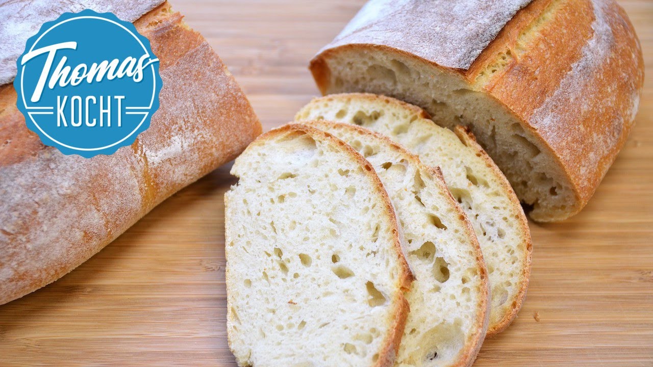 Brot ganz einfach Zuhause backen - wie vom Bäcker / Thomas kocht - YouTube