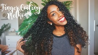 Finger Coiling on Natural Hair