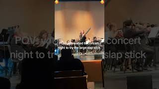 Epic slapstick #frends #band #percussion #sleghride