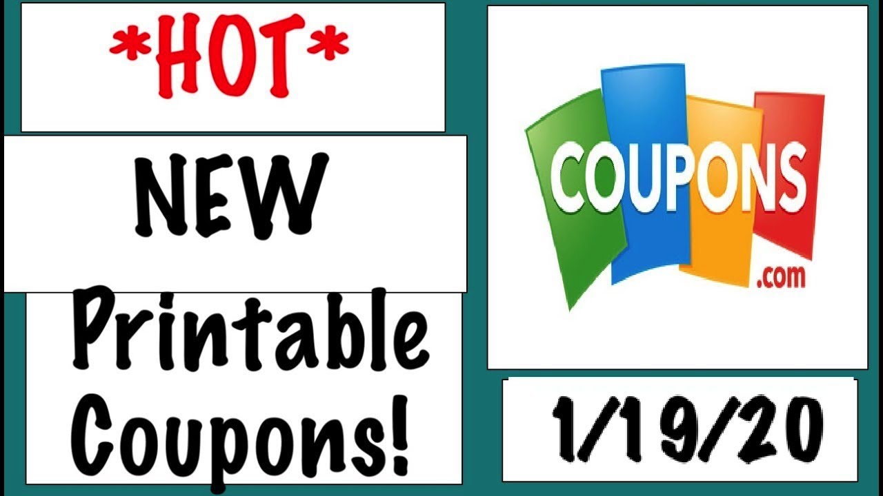 *HOT* New Printable Coupons!– 1/19/20