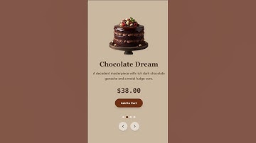 Stunning Cake Website UI Design in React & Framer Motion #shorts #coding #reactjs