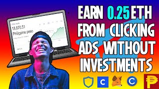  Recieve 0.25 ETH or 5000 Pesos from Clicking Ads | Ethereum Bot | Free Load sa ETH Wallet 