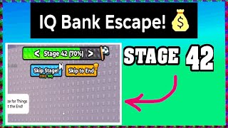 Celebrity STAGE 42 IQ BANK ESCAPE Roblox Walkthrough [Full Guide English] 💰 Profile