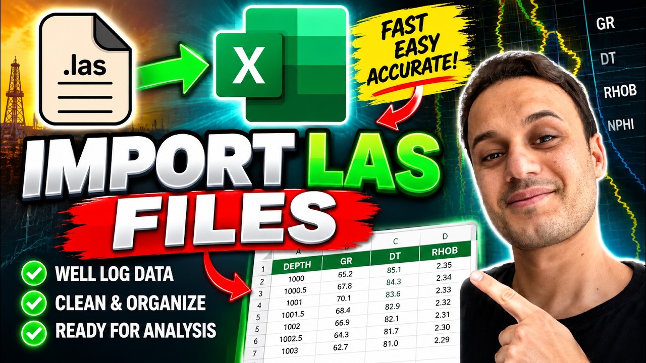 How to Import LAS Files into Excel (2025) | Step-by-Step Data Tutorial ...
