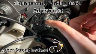 Fix Soft Parking Brake on 4th Gen Toyota 4Runner - Drum & Cable Tighten Guide screenshot 2
