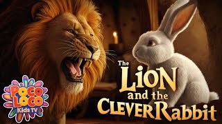 The Lion and the Clever Rabbit | Moral Bedtime Story for Kids | Panchatantra Tales | Sleep Music screenshot 3