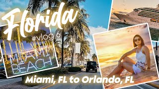 Miami to Orlando Drive Highlights - South Pointe Park Pier, Cocoa Beach - Florida Travel Vlog Part 6