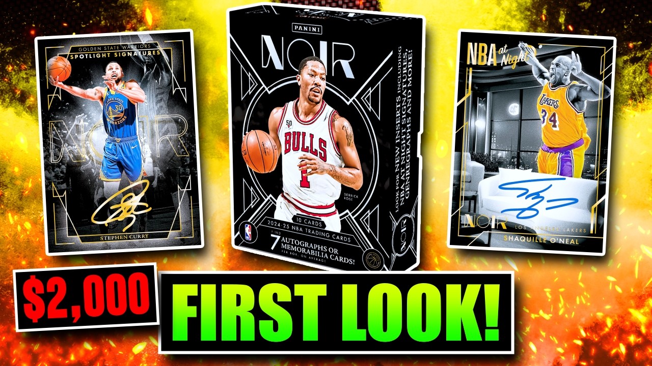 2024-25 Panini Noir Basketball Hobby Box Checklist & First Look