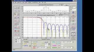 Kaiser Windowing a Lowpass Digital Filter with Sketch-a-Filt