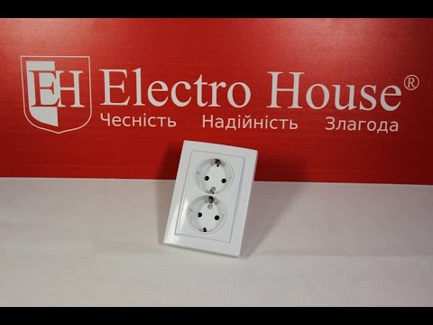 Обзор двойной розетки с заземлением серии Enzo ElectroHouse