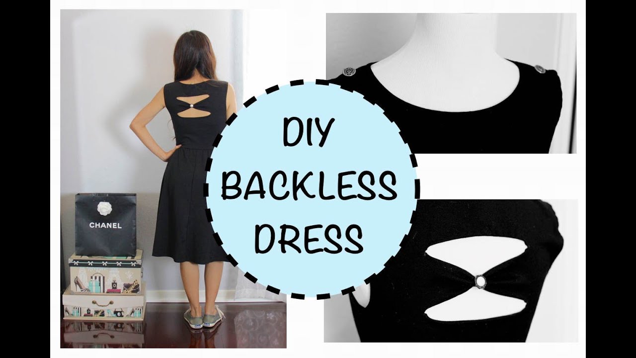 DIY Backless Dress, How to sew an Invisible Stitch, Sewing project for  Beginners 