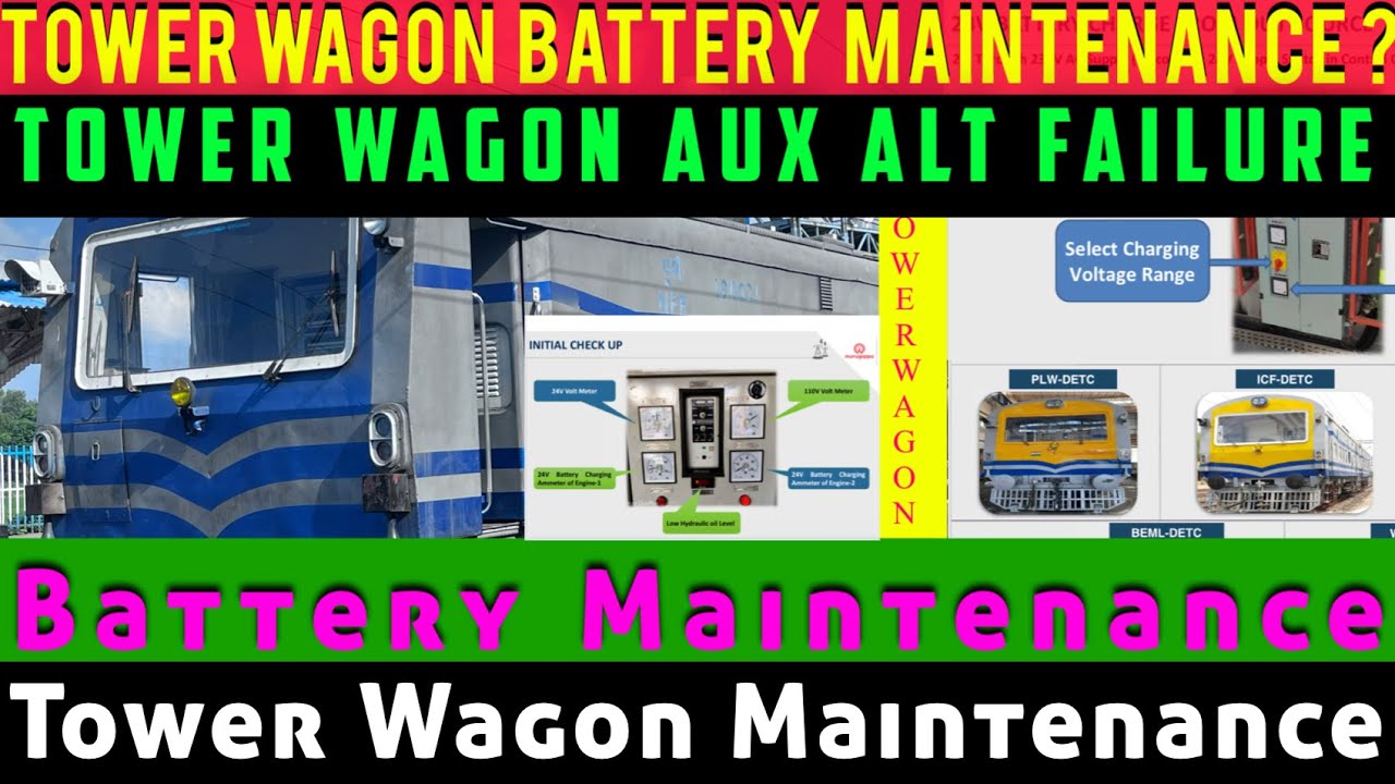 Tower Wagon Battery Maintenance || battery maintenance tower wagon || Aux ALT Failure | tower car 🚟