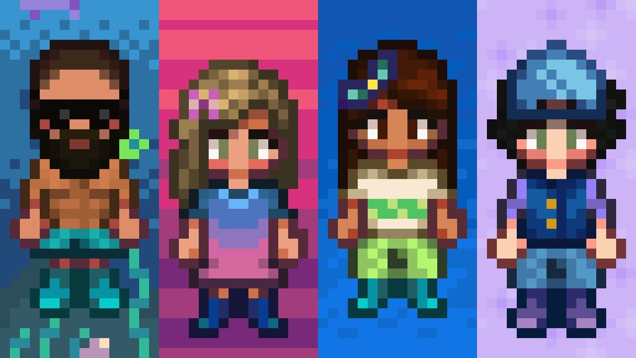 The Moonlight Jelly Collection // 100+ Outfit Ideas for Summer! 🌊👙🐬 (stardew valley 1.6)