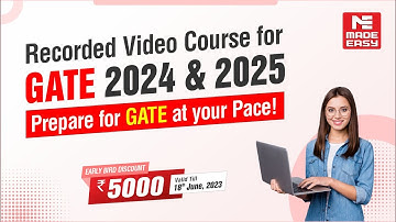 Recorded Video Course for GATE 2024 & 2025 |Learn from India