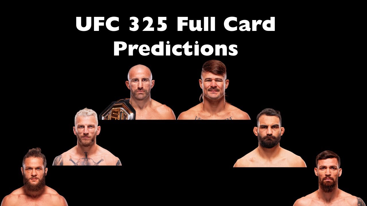 UFC 325 Full Fight Card Predictions