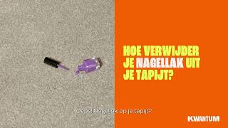 Nagellak vlek op je tapijt? Zo los je dat op! 💅
