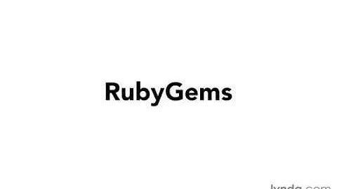 [Ruby on Rails 4 Essential Training] 02c Mac Ruby and RubyGems