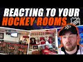 Reacting to YOUR Hockey Rooms!