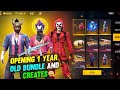 Opening 1 Year Old Rare Bundles & Gun Crates | Free Fire Crate Opening | I Got All Rare Bundles