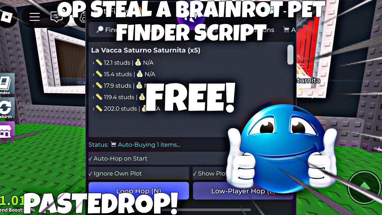 [🤖] Steal a Brainrot Pet/Brainrot Finder Script For Mobile And Pc ...