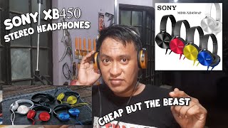 SONY XB450 STEREO HEADPHONES 'Cheap but the Beast' Unboxing and Review