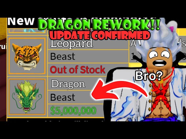 Dragon Rework Is the STRONGEST FRUIT!! UPDATE CONFIRMED! (Blox Fruits) 