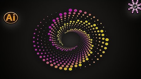 Illustrator Tools: Spiral Dots Geometric Shape Design In Illustrator |Adobe Illustrator CC Toutorial