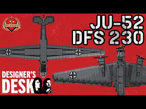 Ju 52 and  DFS 230 - Custom Military Lego - At The Designer’s Desk