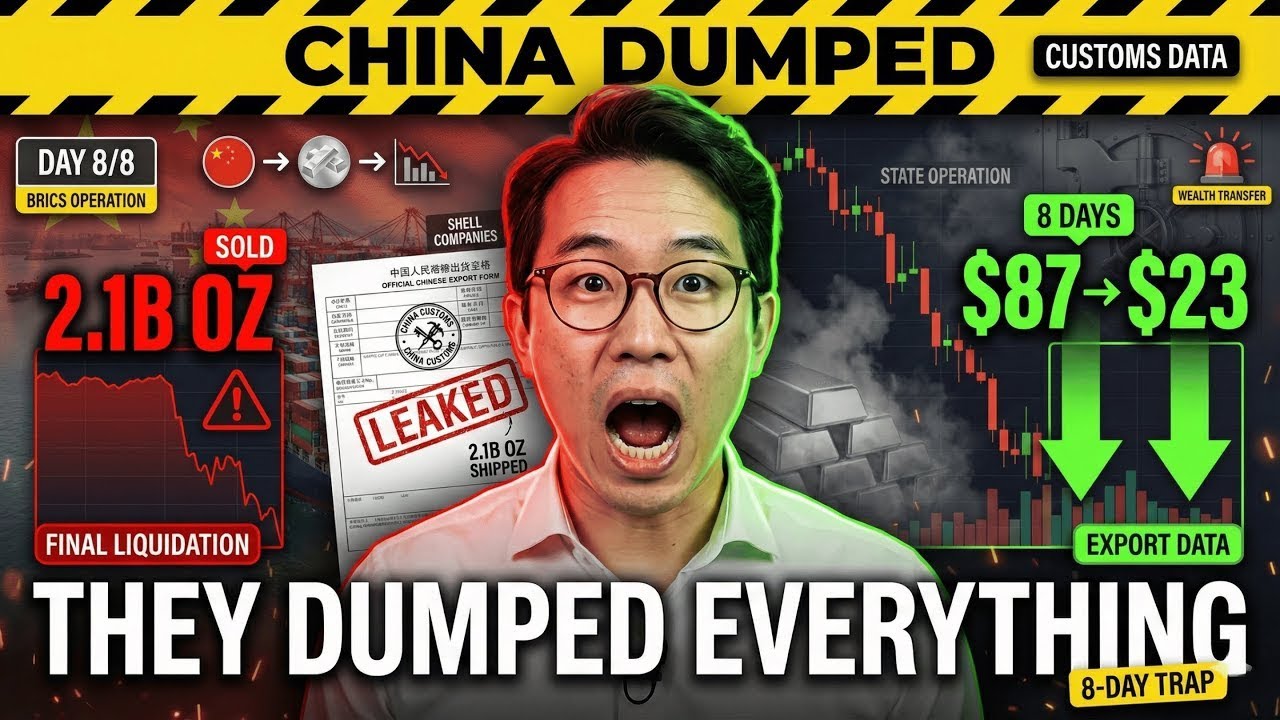 IT WAS A LIE- China Sold 2.1B Oz Silver (I Have Customs Data- $87→$23 Crash Over 8 Days)