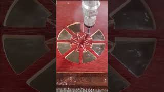 High pressure water gun cutting wood process- Good tools and machinery make work easy