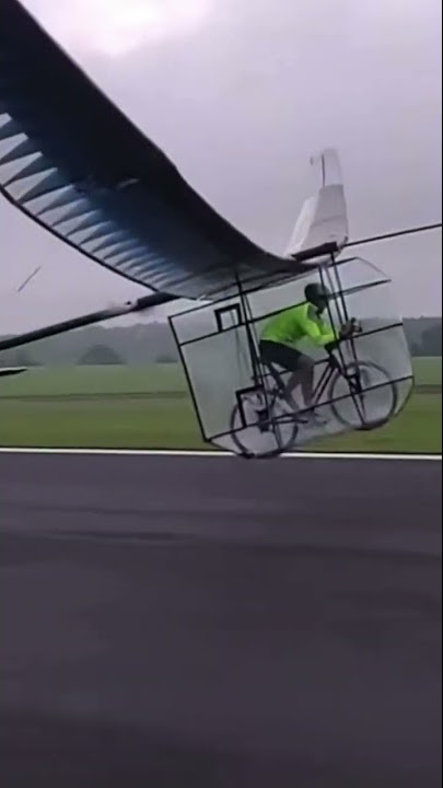 🛩️ Pesawat Bertenaga Sepeda 🤯 #penerbangan #pesawat #penerbangan