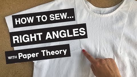 How to sew right angles.