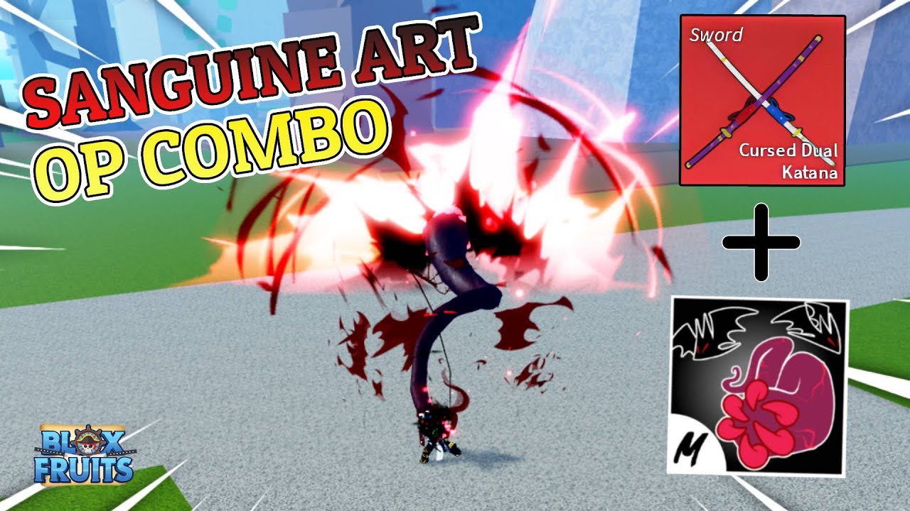 O MELHOR COMBO DE SANGUINE ART E DRAGON !!! -- Blox Fruits 