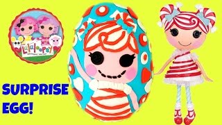 Huge LalaLoopsy Play Doh Surprise Egg Mint E. Stripe Filled with Blind Bags Blind Boxes screenshot 3