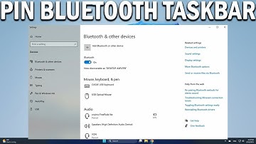 How To Pin Bluetooth to Taskbar in Windows 10 - Easy Fix